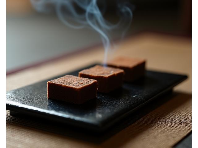 茶道や香道で使用される、丁寧に並べられた最高級の備長炭